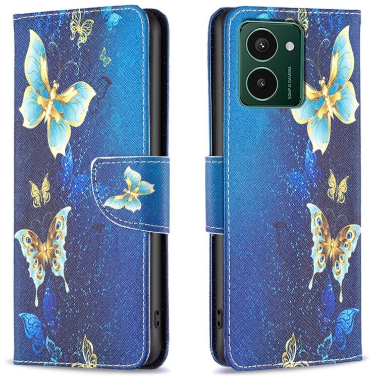 Чехол-книжка Deexe Color Wallet для HMD Pulse Pro - Golden Butterflies: фото 1 из 8