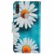 Чехол-книжка Deexe Color Wallet для Samsung Galaxy M11 (M115) - White Flowers (255106A). Фото 2 из 7