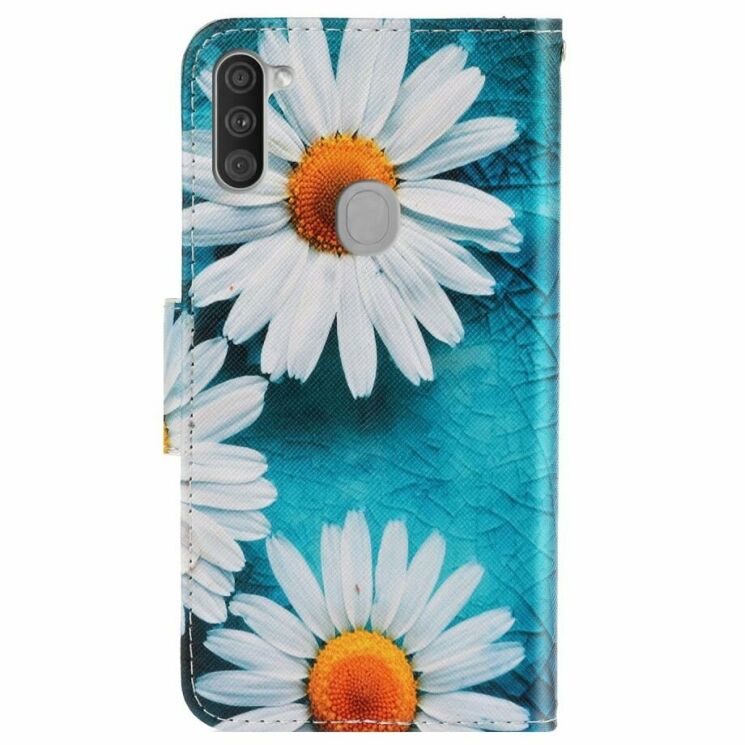 Чехол-книжка Deexe Color Wallet для Samsung Galaxy M11 (M115) - White Flowers: фото 2 из 7
