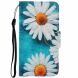 Чехол-книжка Deexe Color Wallet для Samsung Galaxy M11 (M115) - White Flowers (255106A). Фото 1 из 7