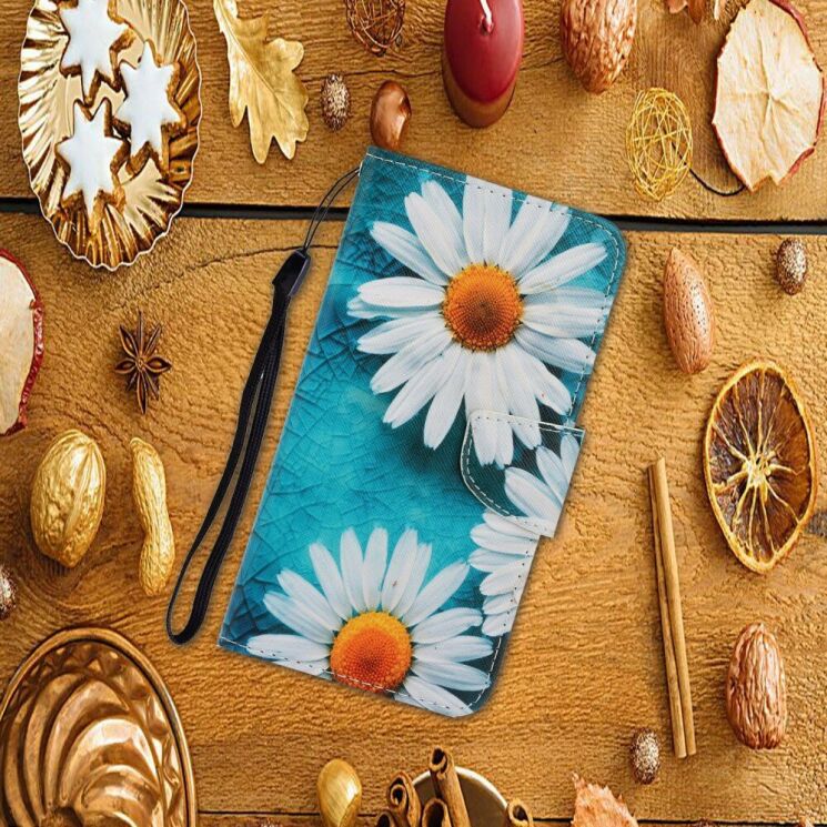 Чехол-книжка Deexe Color Wallet для Samsung Galaxy M11 (M115) - White Flowers: фото 5 из 7