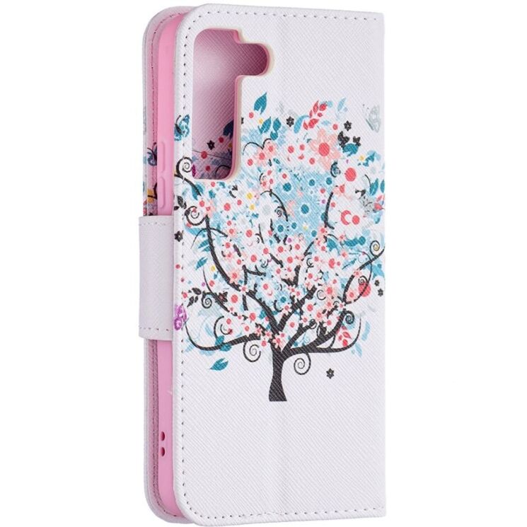 Чехол-книжка Deexe Color Wallet для Samsung Galaxy S22 (S901) - Flower Tree: фото 3 из 8