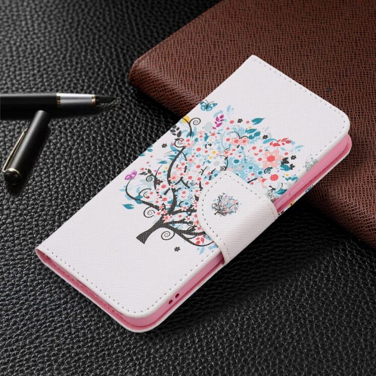 Чехол-книжка Deexe Color Wallet для Samsung Galaxy S22 (S901) - Flower Tree: фото 4 из 8