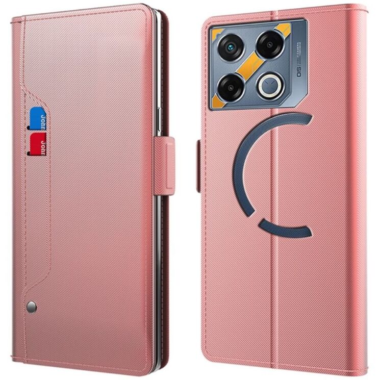 Чехол-книжка Deexe Eclipse Wallet для Infinix GT 20 Pro - Rose Gold: фото 1 из 9