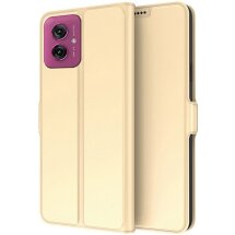 Чехол-книжка Deexe Faro Wallet для Motorola Moto G55 - Gold: фото 1 из 7