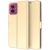 Чохол-книжка Deexe Faro Wallet для Motorola Moto G55 - Gold: фото 1 з 7