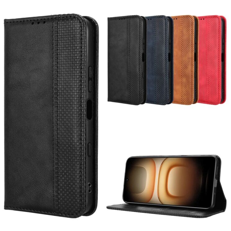 Чохол-книжка Deexe Retro Style для Infinix Hot 70 Pro - Red (331103R) Чохол-книжка Deexe Retro Style для Infinix Hot 70 Pro - Red: фото 8 з 18