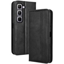 Чохол-книжка Deexe Retro Style для Infinix Hot 70 Pro - Black: фото 1 з 18