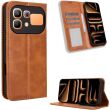 Чехол-книжка Deexe Retro Style для Infinix Note 60 / 60 Pro - Brown (409302Z)
