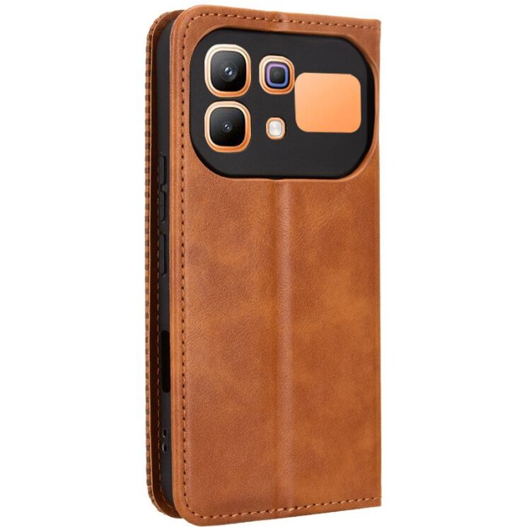 Чохол-книжка Deexe Retro Style для Infinix Note 60 / 60 Pro - Brown (409302Z) Чохол-книжка Deexe Retro Style для Infinix Note 60 / 60 Pro - Brown: фото 6 з 18