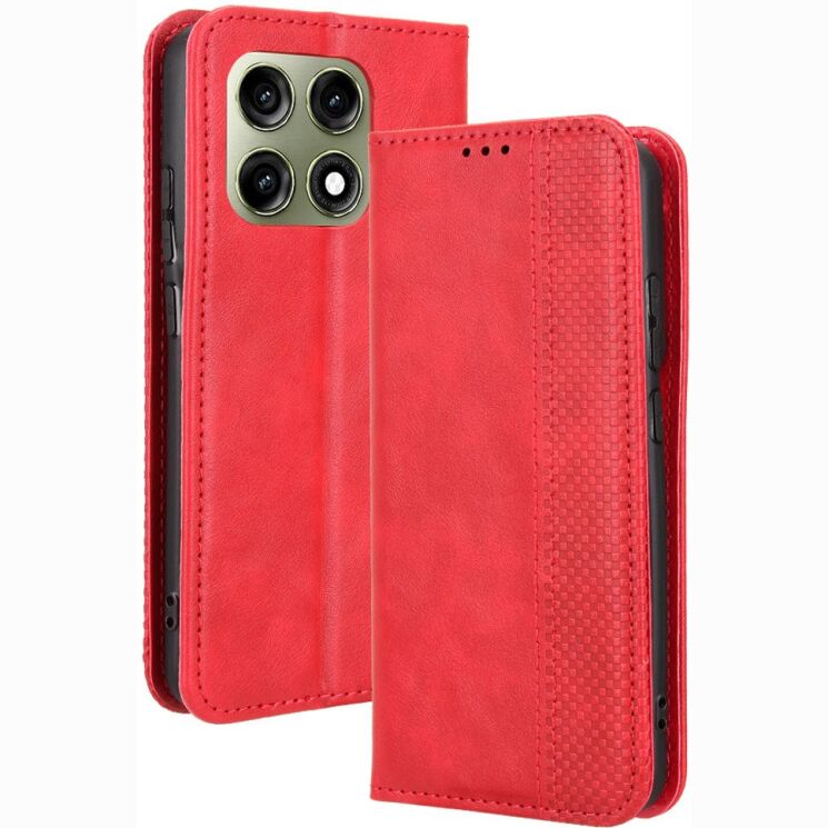 Чохол-книжка Deexe Retro Style для Motorola Edge 70 Pro - Red (412004R) Чохол-книжка Deexe Retro Style для Motorola Edge 70 Pro - Red: фото 1 з 19