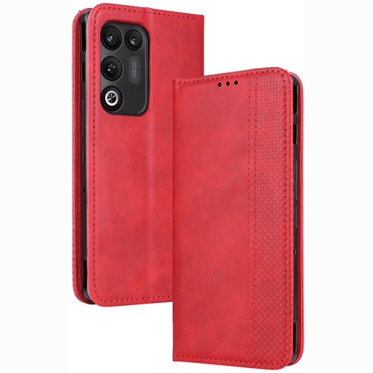 Чехол-книжка Deexe Retro Style для ZTE Nubia Red Magic 11 Air - Red (423104R) Чехол-книжка Deexe Retro Style для ZTE Nubia Red Magic 11 Air - Red: фото 1 из 19