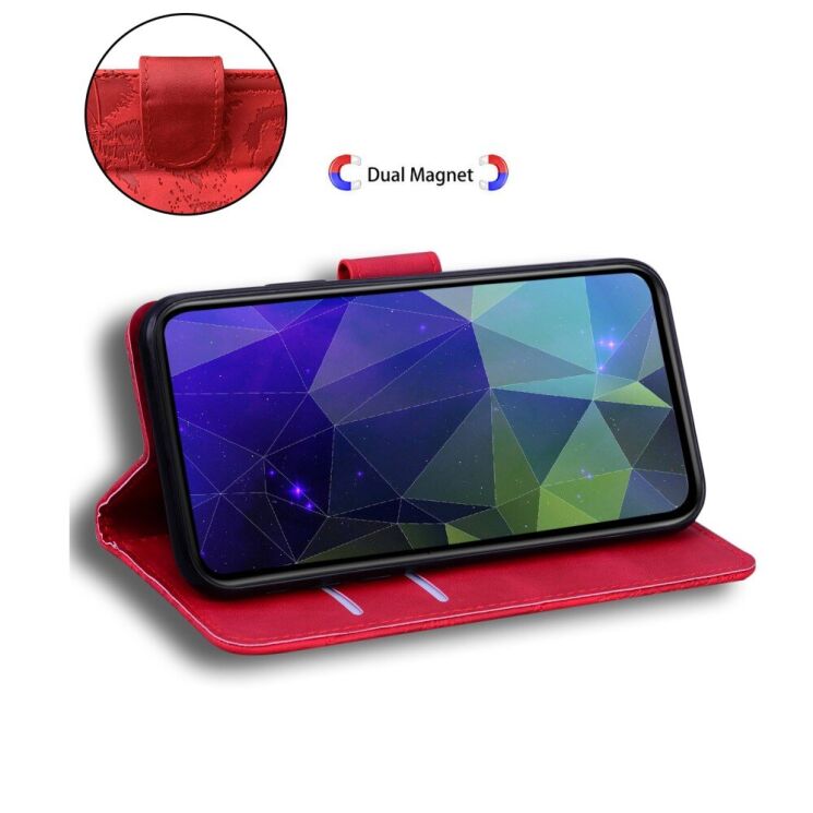 Чехол-книжка Deexe Tiger для Xiaomi Redmi 14C / Redmi A4 5G / Poco C75 - Red: фото 7 из 7