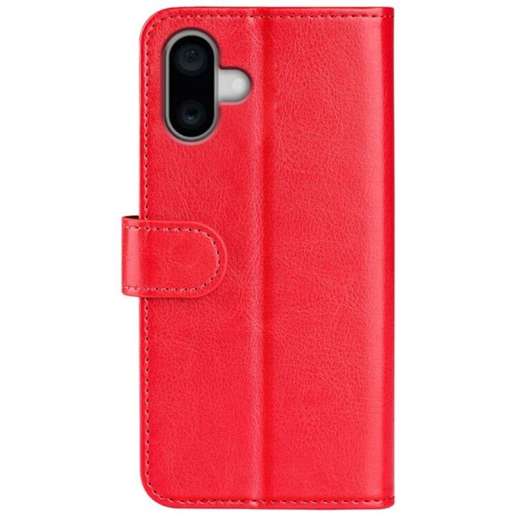 Чехол-книжка Deexe Wallet Style для Apple iPhone 16 Plus - Red: фото 5 из 6