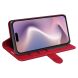 Чехол-книжка Deexe Wallet Style для Apple iPhone 16 Plus - Red (360600R). Фото 3 из 6