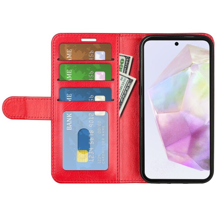 Чехол-книжка Deexe Wallet Style для Samsung Galaxy A36 (A366) - Red: фото 2 из 6