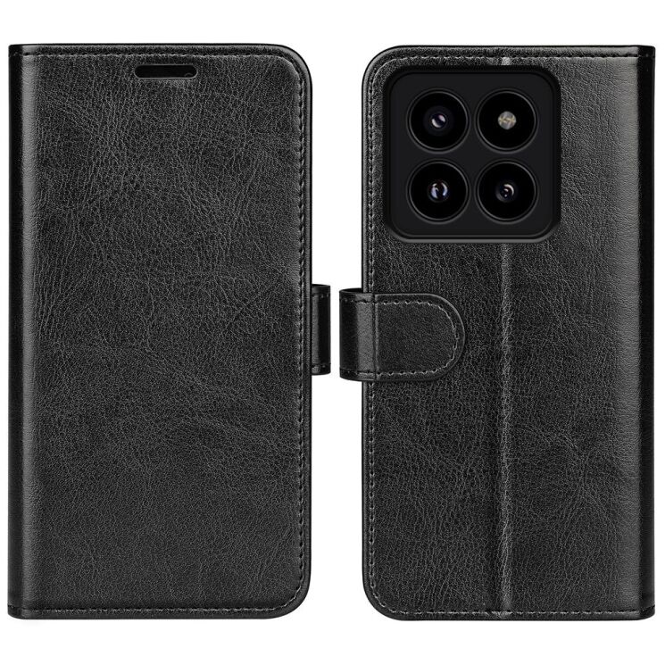 Чехол-книжка Deexe Wallet Style для Xiaomi 14 Pro - Black: фото 1 из 8