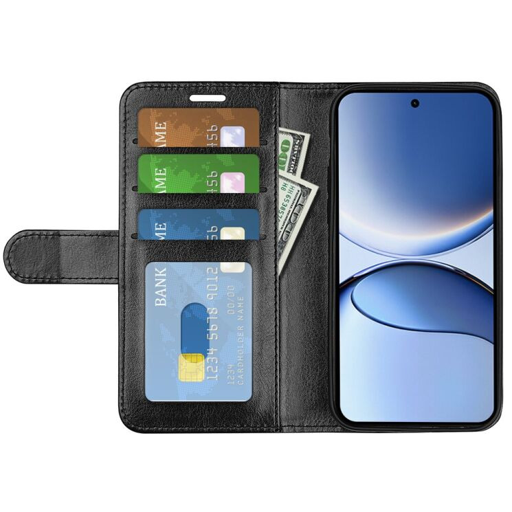 Чехол-книжка Deexe Wallet Style для Xiaomi Poco F7 - Black: фото 5 из 9