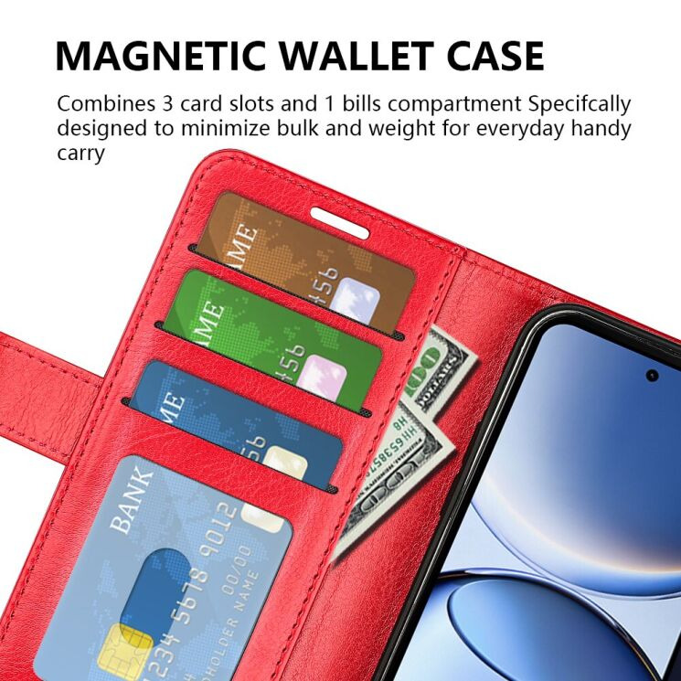 Чехол-книжка Deexe Wallet Style для Xiaomi Poco F7 - Black: фото 6 из 9