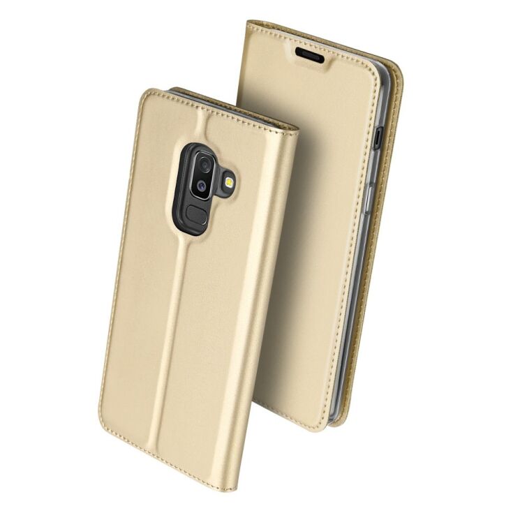 Чехол-книжка DUX DUCIS Skin Pro для Samsung Galaxy J8 2018 (J810) - Gold: фото 2 из 9
