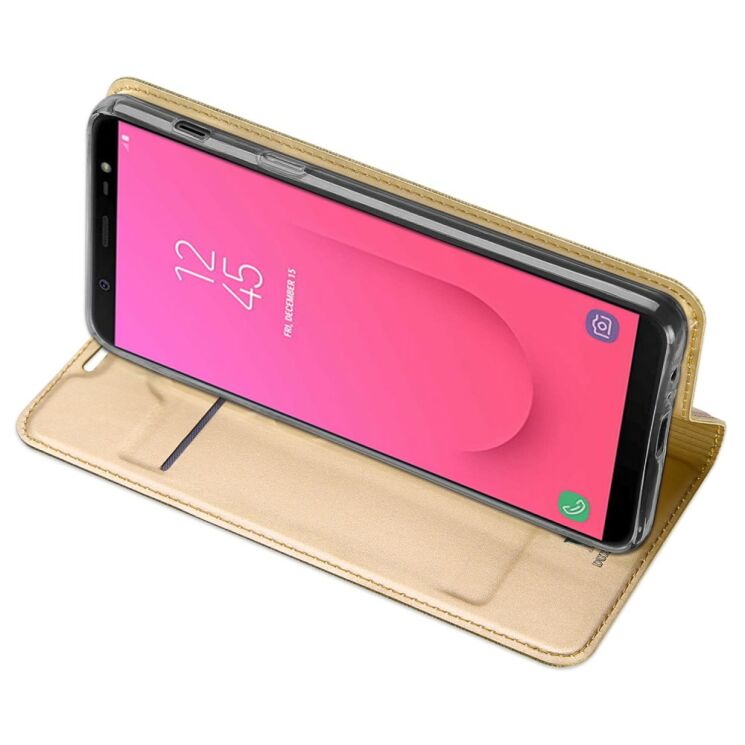 Чехол-книжка DUX DUCIS Skin Pro для Samsung Galaxy J8 2018 (J810) - Gold: фото 5 из 9