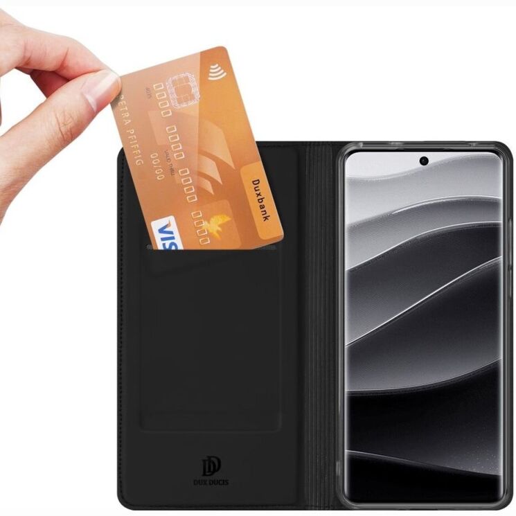 Чехол-книжка DUX DUCIS Skin Pro для Xiaomi Redmi Note 14 Pro Plus - Black: фото 5 из 9