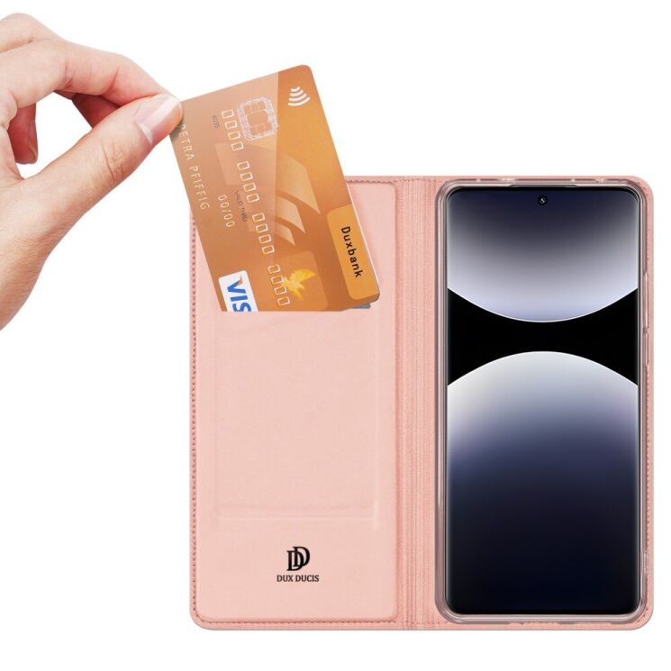 Чохол-книжка DUX DUCIS Skin Pro для Xiaomi Redmi Note 14 Pro - Pink: фото 2 з 9
