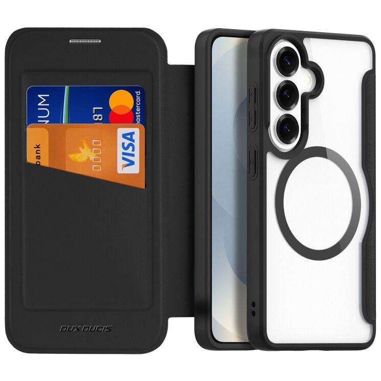 Чехол-книжка DUX DUCIS Skin X Pro Magnetic для Samsung Galaxy S26 - Black: фото 2 из 13