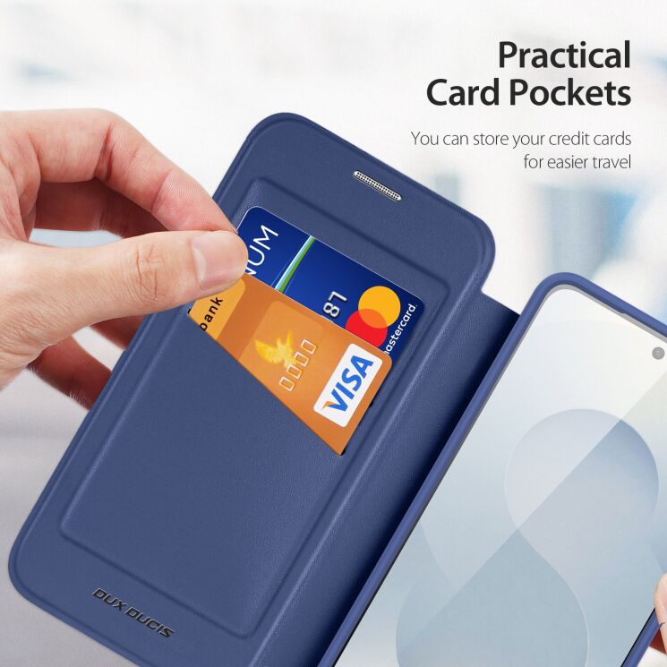 Чехол-книжка DUX DUCIS Skin X Pro Magnetic для Samsung Galaxy S26 - Black: фото 8 из 13