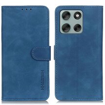 Чехол-книжка KHAZNEH Retro Wallet для Motorola Moto G56 - Blue: фото 1 из 7