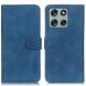 Чехол-книжка KHAZNEH Retro Wallet для Motorola Moto G56 - Blue (383127L). Фото 1 из 7