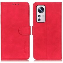 Чохол-книжка KHAZNEH Retro Wallet для Xiaomi 12 Lite - Red: фото 1 з 11