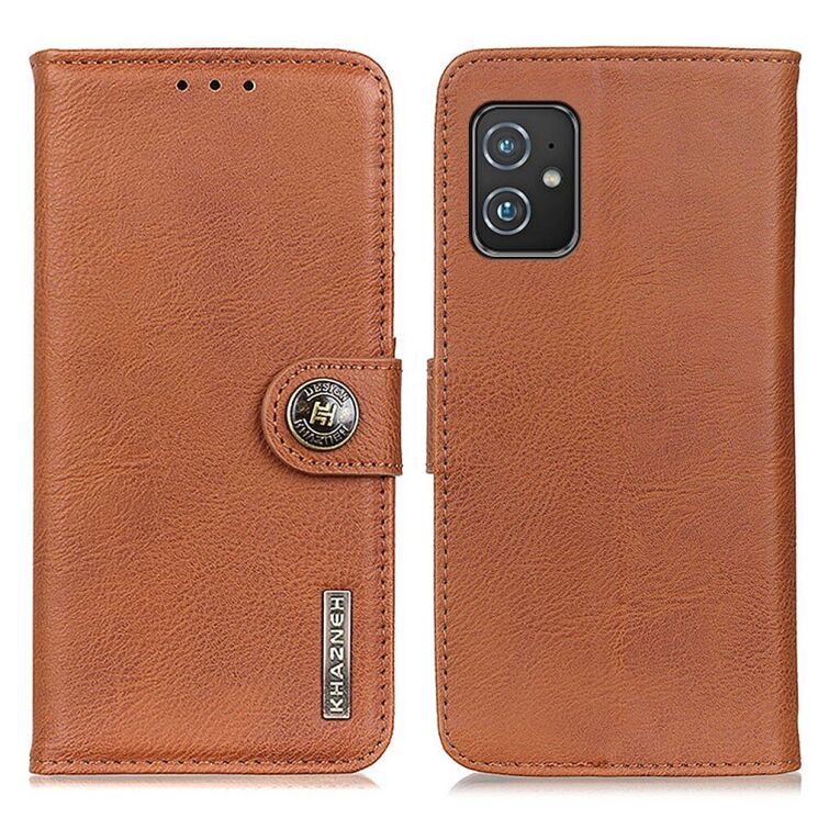 Чохол-книжка KHAZNEH Wallet Cover для ASUS Zenfone 8 (ZS590KS) - Brown: фото 2 з 11