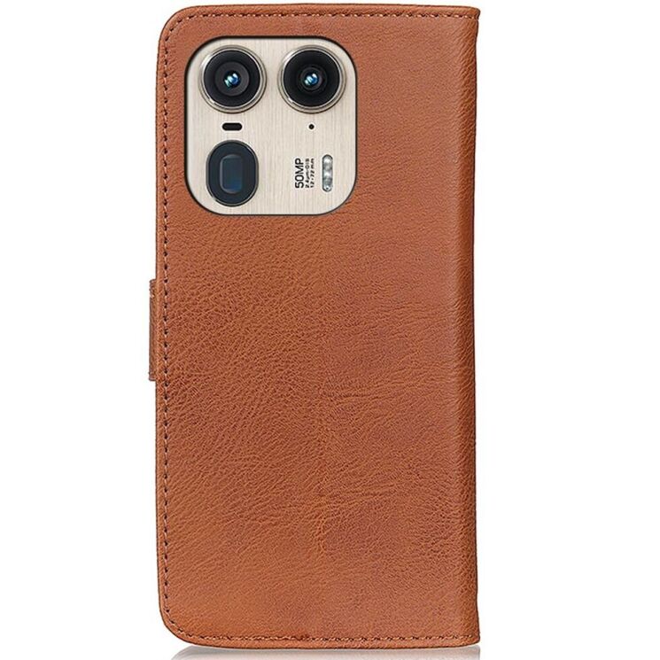 Чохол-книжка KHAZNEH Wallet Cover для Motorola Edge 50 Ultra - Brown: фото 5 з 8