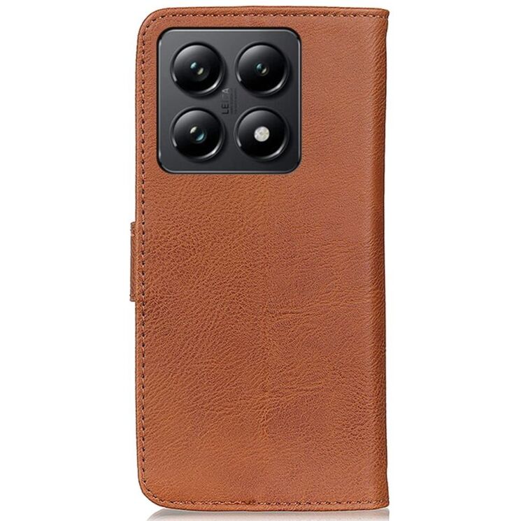 Чехол-книжка KHAZNEH Wallet Cover для Xiaomi 14T - Brown: фото 6 из 8