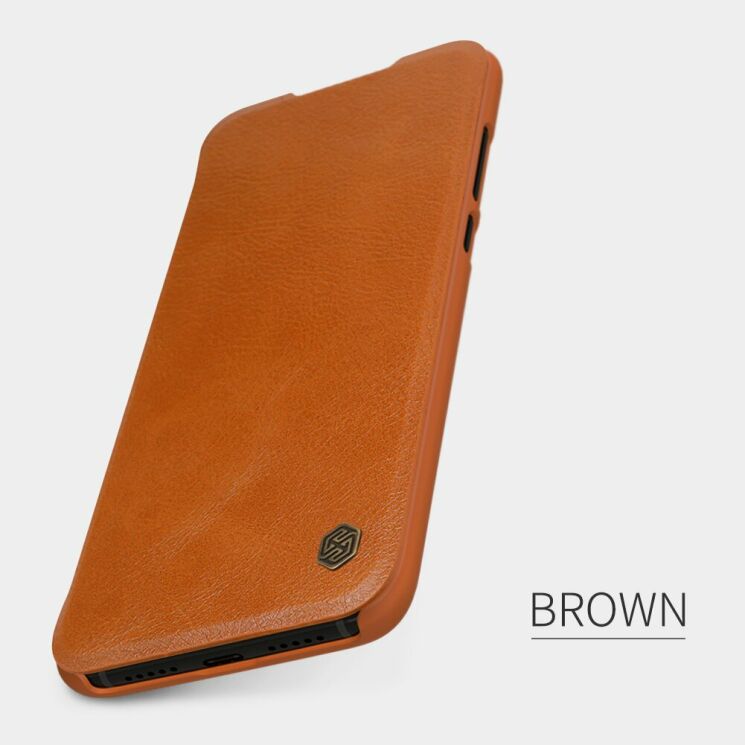 Чохол-книжка NILLKIN Qin Series для Xiaomi Mi 9 Lite / Mi CC9 - Brown: фото 5 з 17