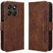 Чохол-книжка з кишеньками Deexe Wallet Stand для Motorola Moto G77 - Brown (406812Z). Фото 1 з 15