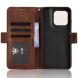 Чохол-книжка з кишеньками Deexe Wallet Stand для Motorola Moto G77 - Brown (406812Z). Фото 4 з 15