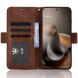 Чохол-книжка з кишеньками Deexe Wallet Stand для Motorola Moto G77 - Brown (406812Z). Фото 5 з 15