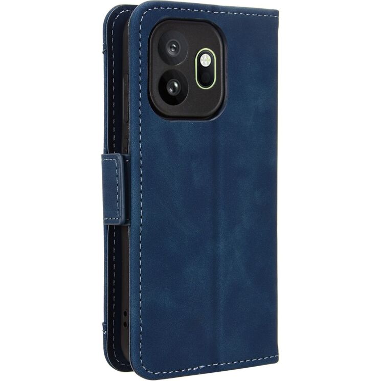 Чехол-книжка с карманами Deexe Wallet Stand для OnePlus 15T - Blue: фото 7 из 15