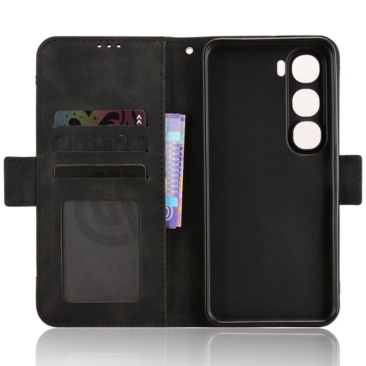Чохол-книжка з кишеньками Deexe Wallet Stand для Realme C100i - Black: фото 4 з 15