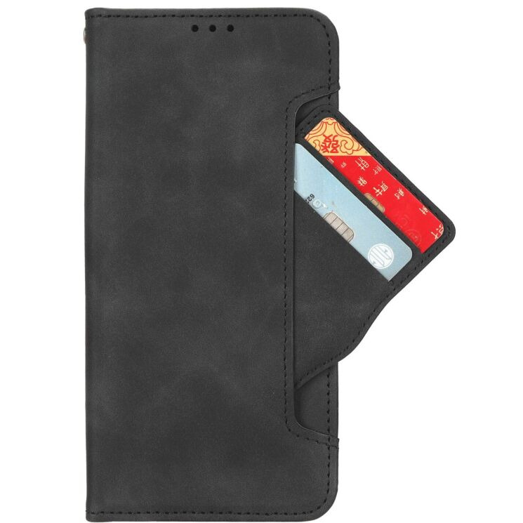 Чохол-книжка з кишеньками Deexe Wallet Stand для Realme C100i - Black: фото 3 з 15