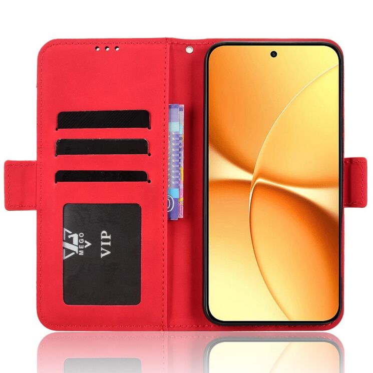 Чохол-книжка з кишеньками Deexe Wallet Stand для Xiaomi Poco X8 Pro Max - Red (408903R) Чохол-книжка з кишеньками Deexe Wallet Stand для Xiaomi Poco X8 Pro Max - Red: фото 5 з 17