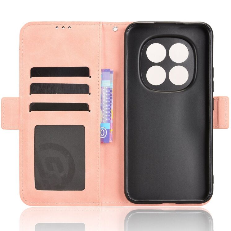 Чохол-книжка з кишеньками Deexe Wallet Stand для Xiaomi Redmi Note 15 Pro 5G - Pink: фото 4 з 17