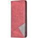 Чехол-книжка с карманами UniCase Geometric Pattern для OPPO Reno 16 / 16 Pro - Red (413212R). Фото 2 из 10