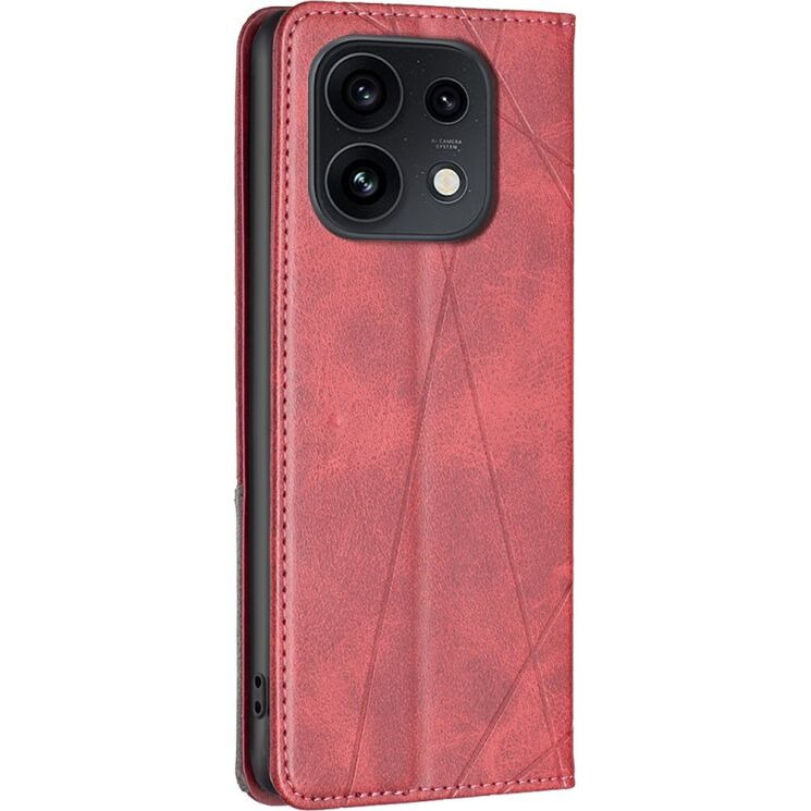 Чехол-книжка с карманами UniCase Geometric Pattern для OPPO Reno 16 / 16 Pro - Red (413212R) Чехол-книжка с карманами UniCase Geometric Pattern для OPPO Reno 16 / 16 Pro - Red: фото 3 из 10
