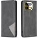 Чехол-книжка с карманами UniCase Geometric Pattern для Realme 16 Pro - Black (428017B). Фото 1 из 12