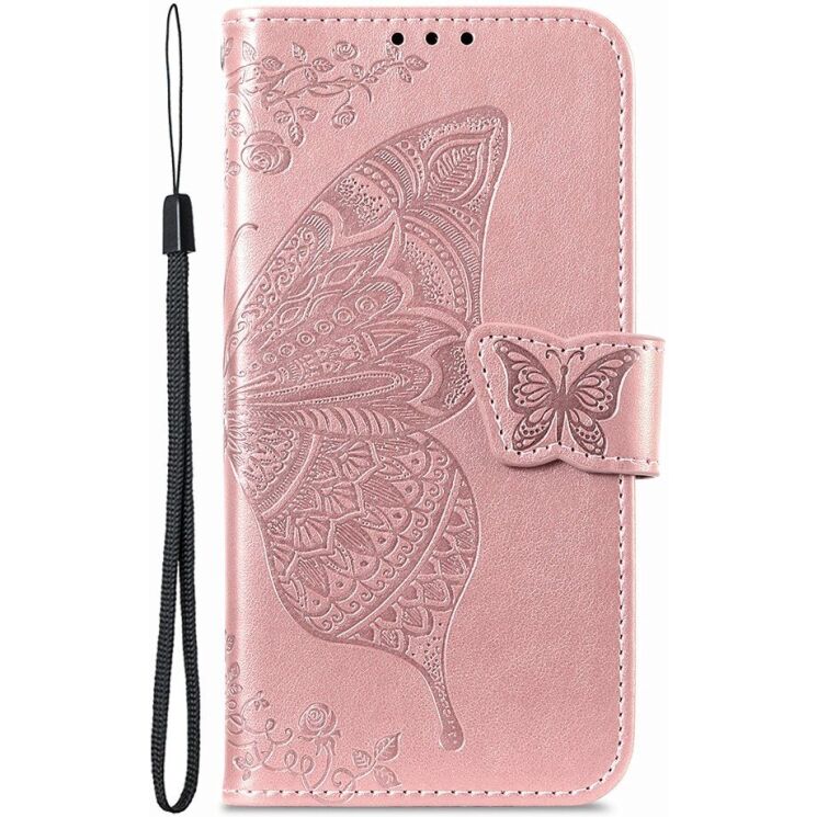 Чохол-книжка з малюнком UniCase Butterfly Pattern для iPhone 18 Pro / 17 Pro - Rose Gold: фото 5 з 9