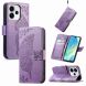 Чехол-книжка с рисунком UniCase Butterfly Pattern для OPPO Reno 15 F/FS - Light Purple (405840LV). Фото 5 из 8
