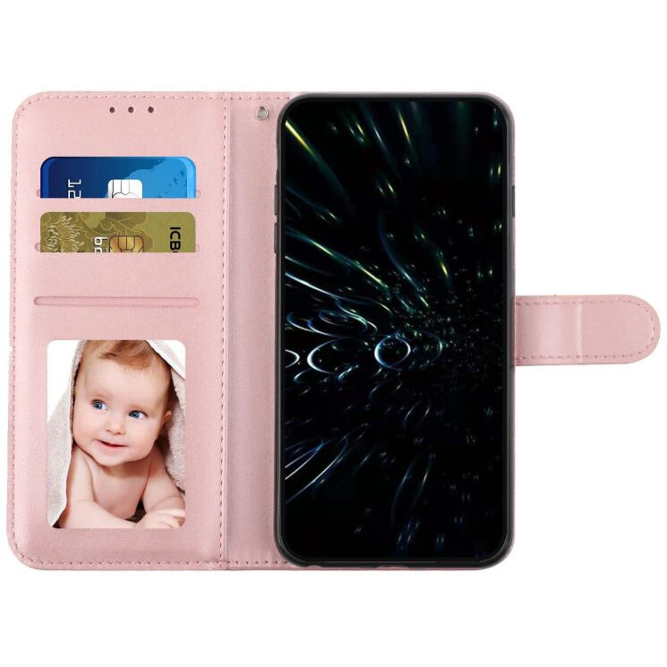 Чехол-книжка с застежкой UniCase Jet Cover для Motorola Moto G57 / G57 Power / G67 Power - Rose Gold: фото 2 из 10